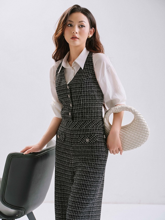 Áo sơ mi tay dài gấp gấu